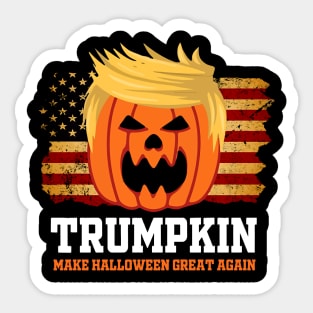 Trumpkin Make Halloween Great Again Funny Trump Sticker